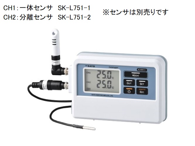 市場 assignティアンドデイ 照度紫外線温湿度データロガTR-74Ui 1台 1-1879-01